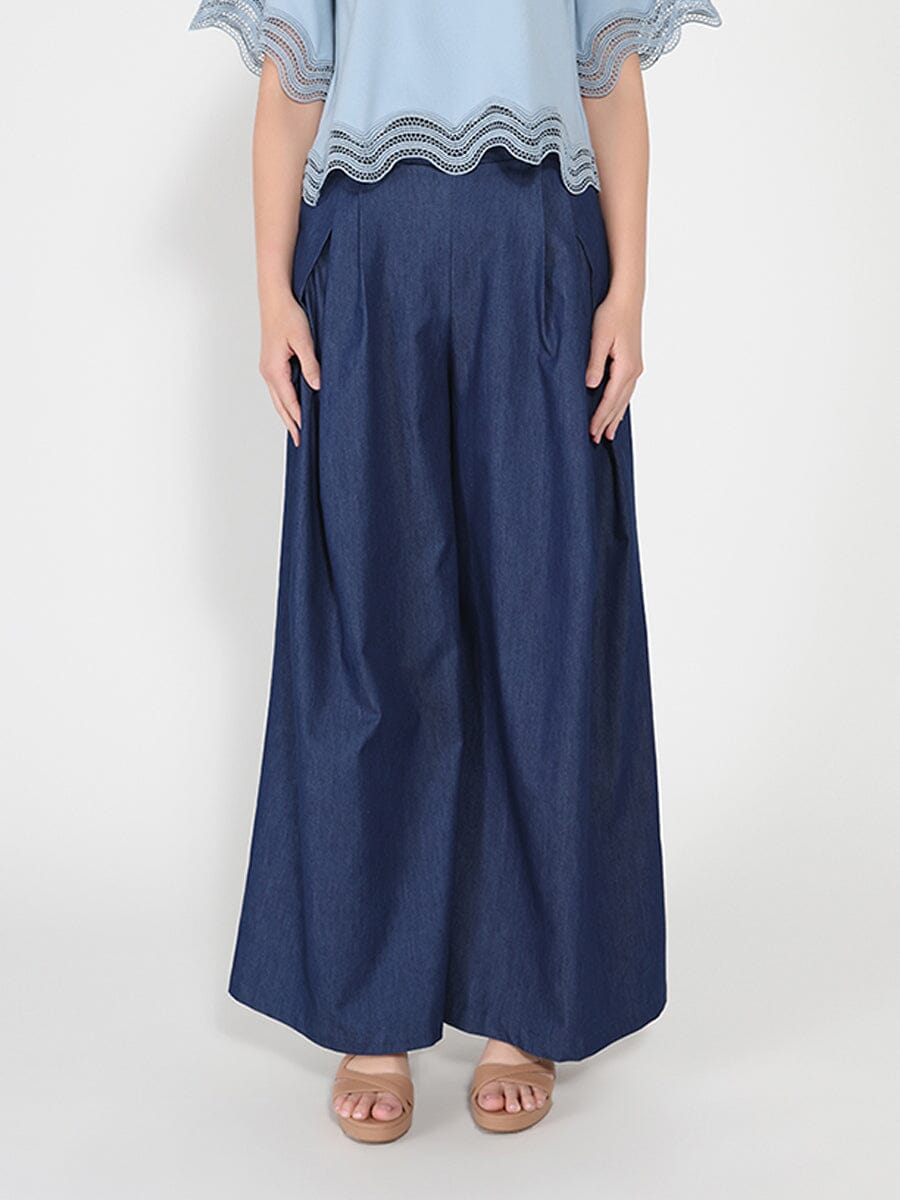 Denim Wide Pants