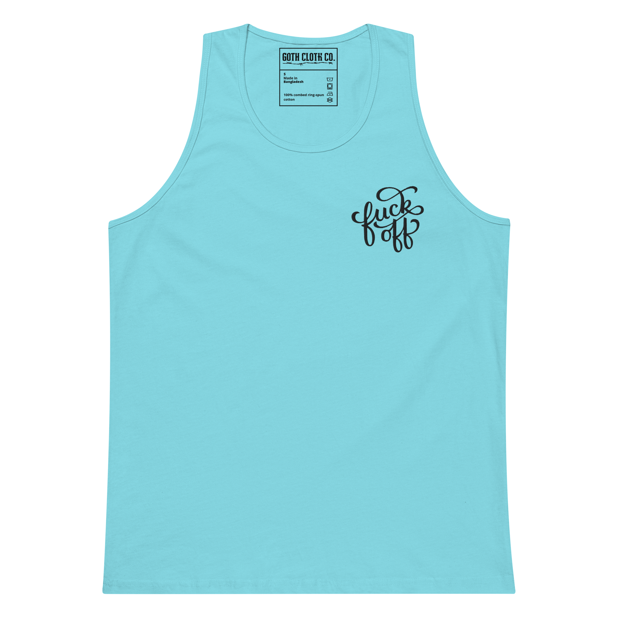 Fuck Off Embroidered Tank Top