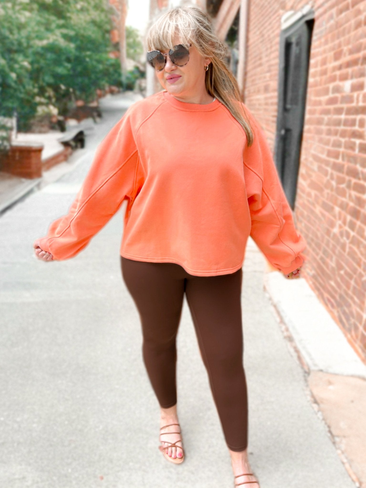 Light Fleece Midi Balloon Sleeve Sweater