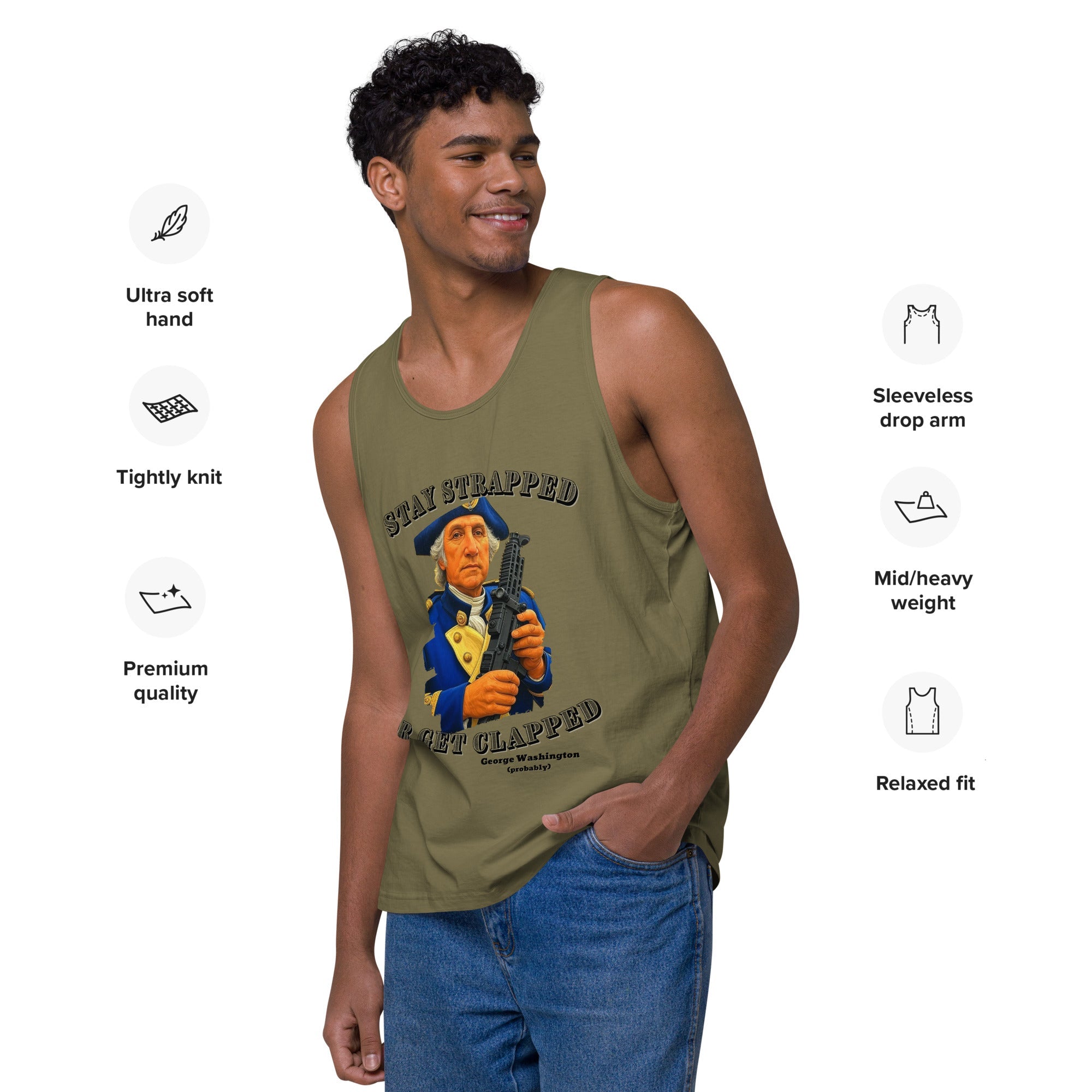 Stay Strapped - Men’s premium tank top